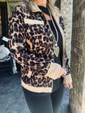 Courderoy Leopard  Distressed Jacket