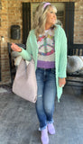 Mint Mid Length Cardigan S/M M/L