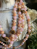 Pink Shades Leopard 60” Beads