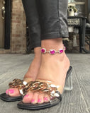 FrilLEE Anklet in Multi Crystals