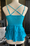 Sweet Lily Bralette Cami in Turquoise
