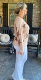 Blush Metallic Star Sweater
