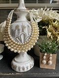 Pearl Ivory Statement Necklace/Restock