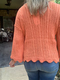 Be a Sweetheart Sweater in Cantaloupe