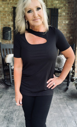 Boutique Sweet Top in Black