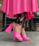 Daphne Heels in Hot Pink