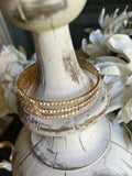 Gold Crystal Dalia Cuff Bracelet