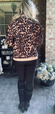 Courderoy Leopard  Distressed Jacket