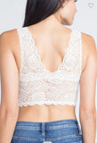 FrilLEE Lily Lace Bralette White