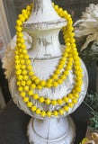 Lemon Yellow 60” Beads