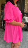 Preslee Dress in Bright Pink