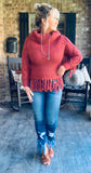 Rustic Vibes Sweater in Berry