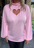 Love is in the Air Top In Pink S& M