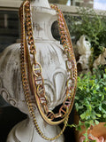 Metallic Rose Gold Layered Necklace