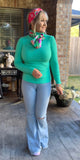 One  Size Fit Turtleneck in Mint