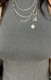 One Size Fit Stretchy Top/Cami Grey Shimmer
