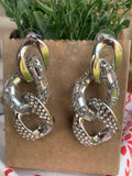 All the Links Earrings in Silver