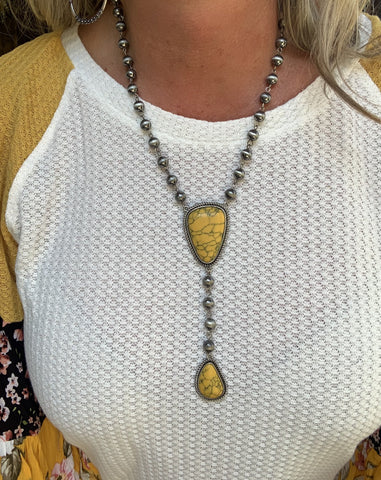 Sweet on You Necklace in Mustard