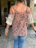 Classy Cocoa Leopard Blouse