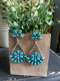 Turquoise Blossom Earrings