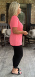 Boutique Sweet Top in Neon Pink S M