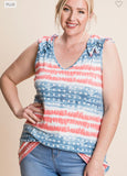 Star Spangled Cutie Top S-3X