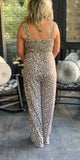 Everyday Pretty Leopard Jumpsuit/Restock