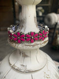 Hot Pink Bloom Stretch Bracelet