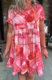 Coral Blossoms Dress