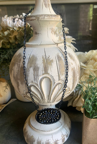 Black Crystal Beauty Necklace