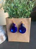 Royal Blue Crystal Earrings