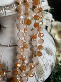 Rose Gold/Peach Champagne 60” Beads