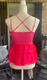 Sweet Lily Bralette Cami in Hot Pink