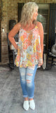 Tropical Delight Blouse in Coral