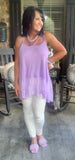 Sweet Pearl Lace Top in Lavender