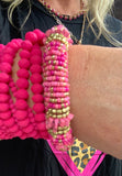 Barbie Pink Beaded Bracelet