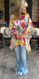 Fabulously Floral Kimono/Blouse in Ivory S
