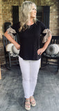 Leopard Love Top in Black S & 3X